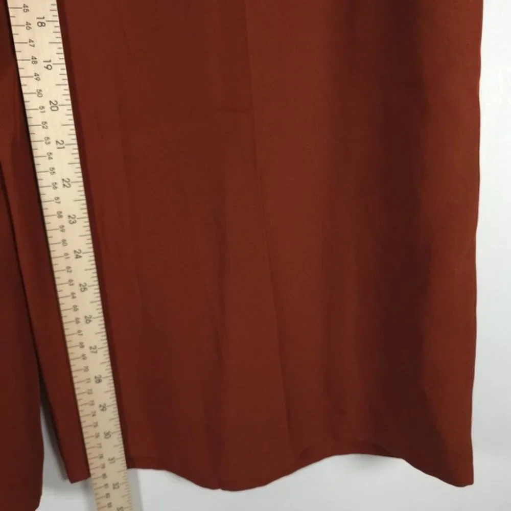 NWT ZARA Wide Leg Flowy Back Elastic Waist Pants Flying FabricCooper 9479/054 XL